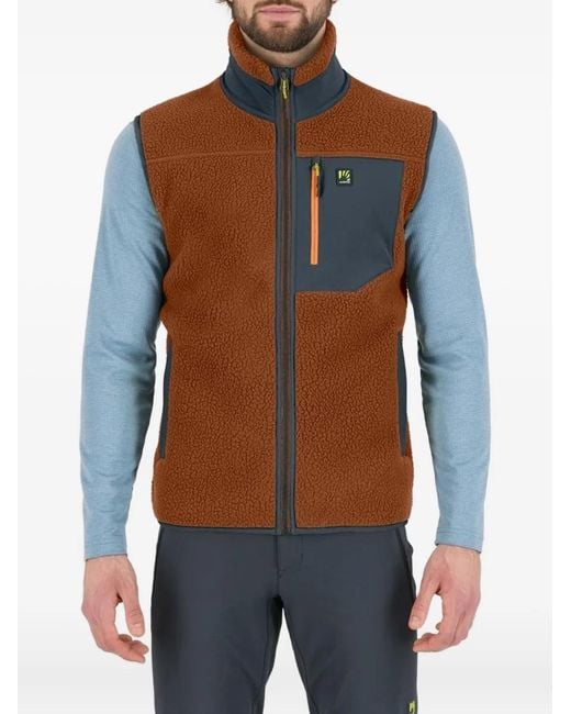 Chaleco Moiazza Retro De Vellón Karpos de hombre de color Blue