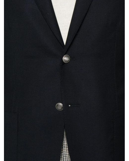 Blazer con bolsillo de parche Corneliani de hombre de color Blue