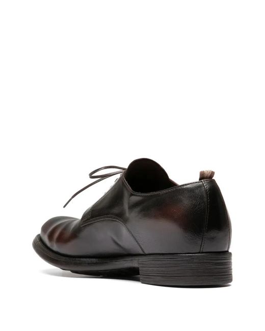 Officine Creative Black Derbies Chronicle En Cuir for men
