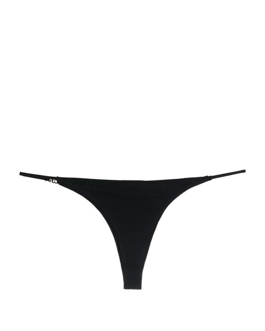 DSquared² Black Icon-Plaque Bikini Bottoms