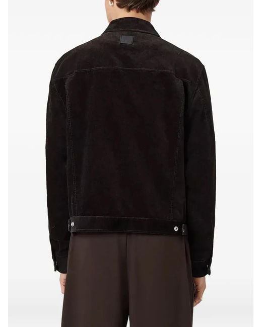 AllSaints Black Korey Zip-Up Jacket for men