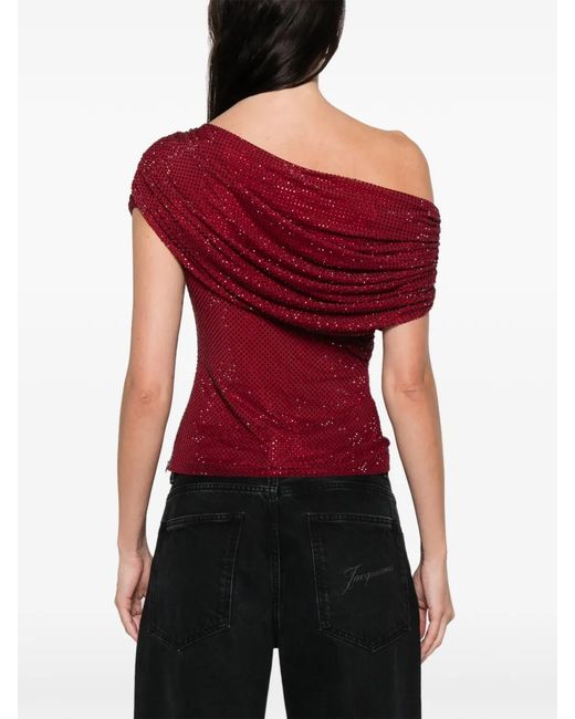 Self-Portrait Blouses in het Red