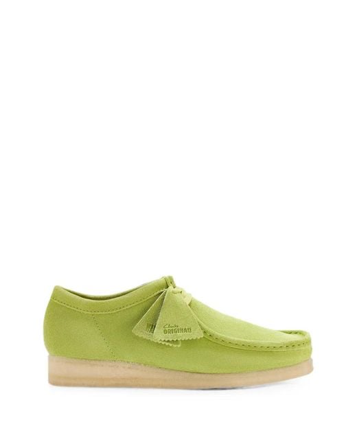 Clarks Green Wallabee Suede Boat Shoes