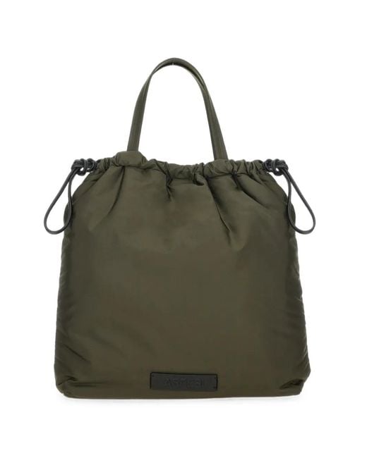 Aspesi Green Drawstring Shoulder Bag