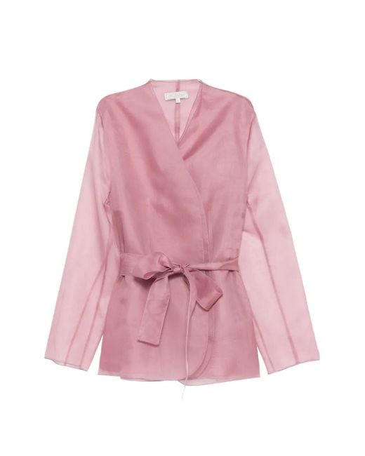 Antonelli Pink Veste À Taille Ceinturée