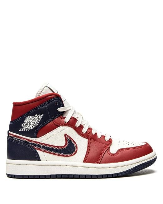 Nike Red Air 1 Mid Se "Usa" Sneakers