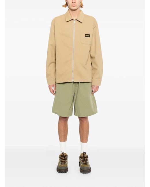 Stan Ray Natural Logo-Patch Shirt Jacket for men