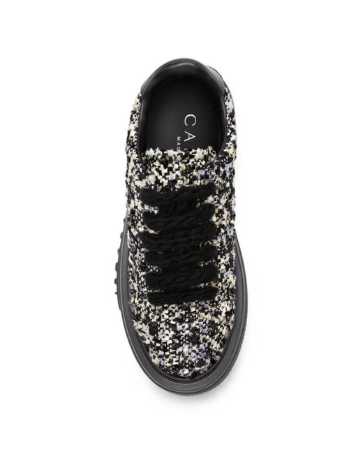 Casadei Black Nexus Bouclé Sneakers