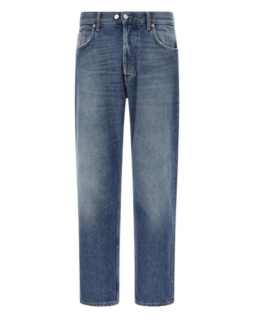 Department 5 Blue Used-Effect Stonewashed Jeans for men