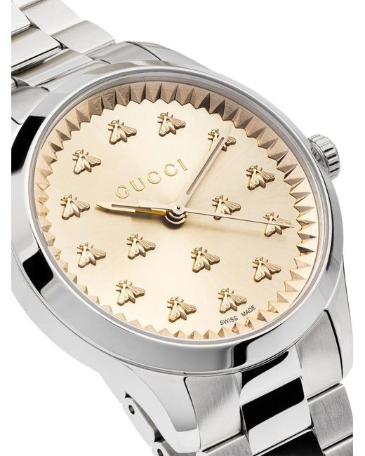 Gucci White G-Timeless 32Mm
