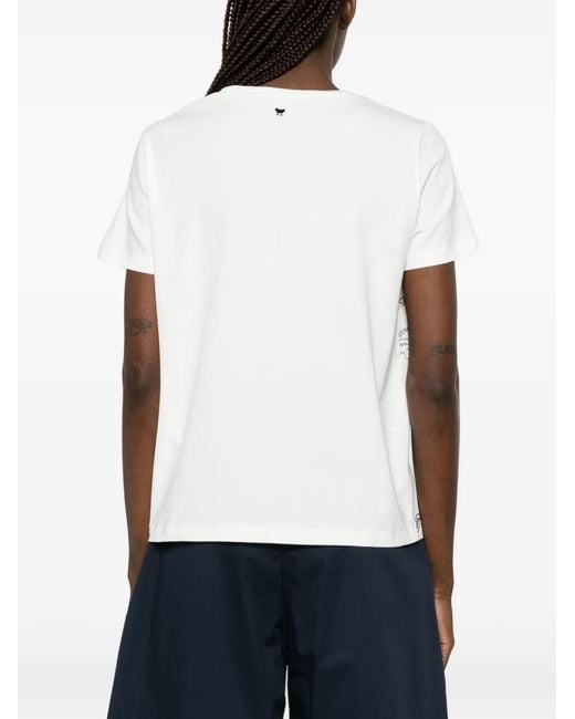 Weekend by Maxmara White Genio Patterned Top