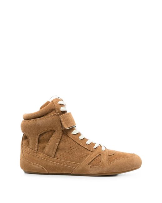 Isabel Marant Brown Perforated Touch-Strap Sneakers for men