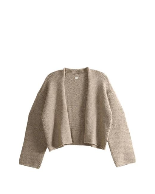 TAIGA TAKAHASHI Brown Ribbed-Knit Cardigan