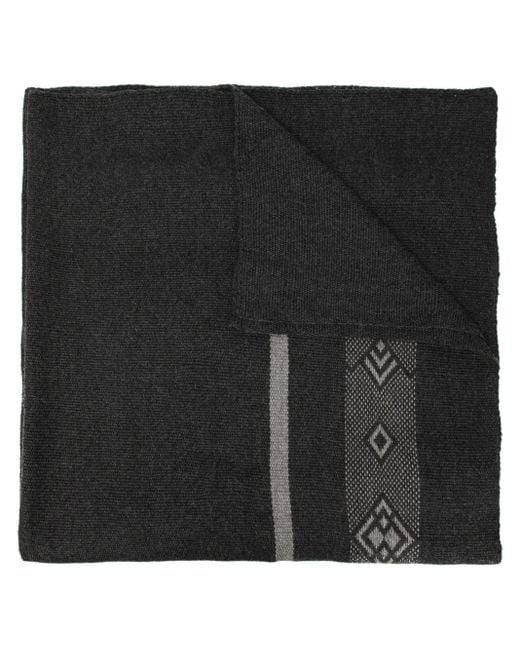 Voz Black Wide Diagonal Blanket Scarf