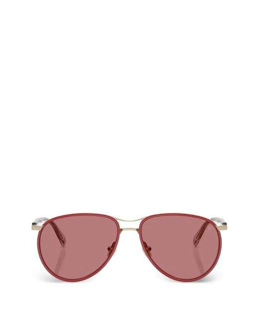 Brunello Cucinelli Pink Apheleion Pilot-Frame Sunglasses