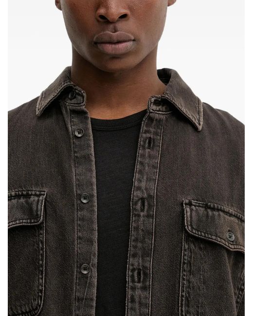 Camisa Con Bolsillo Con Solapa Rag & Bone de hombre de color Black
