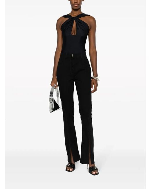 Givenchy Black High-Waisted Flared Jeans