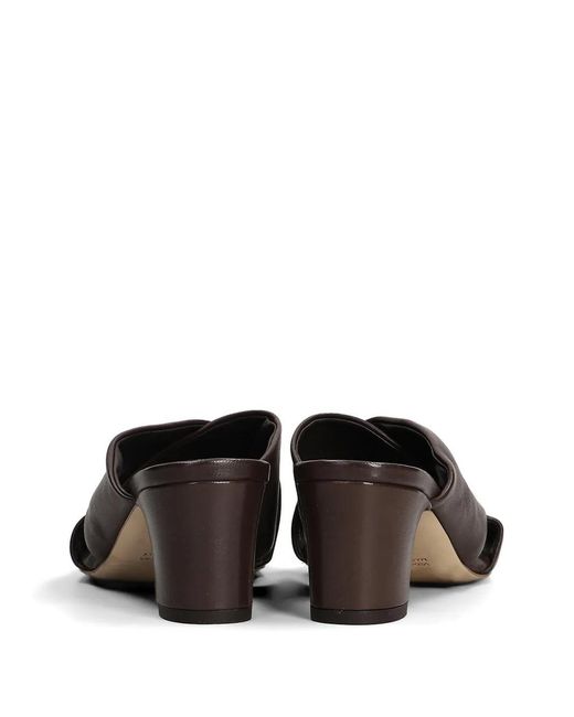 Julie Dee Brown Crossover-Strap Mules
