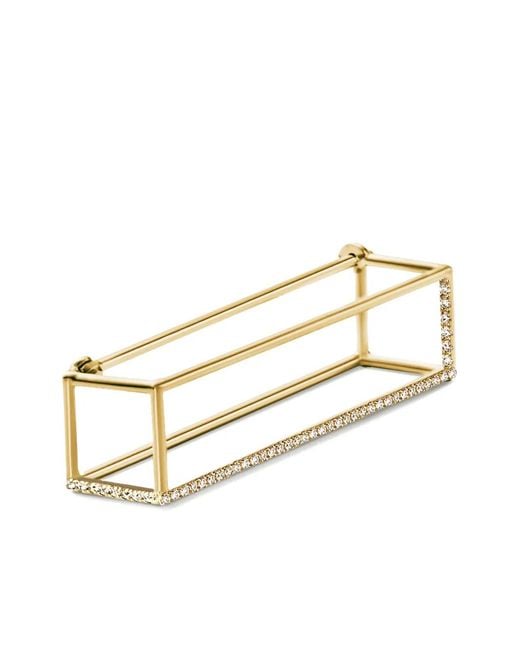 Shihara Metallic 18Kt Prism 30 Diamond Single Earring