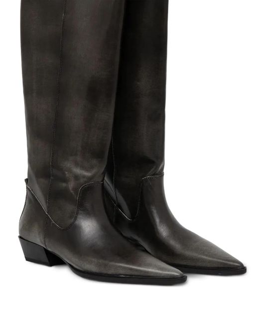 Vagabond Black Kniehohe Cassie Stiefel mit spitzer Kappe 40mm