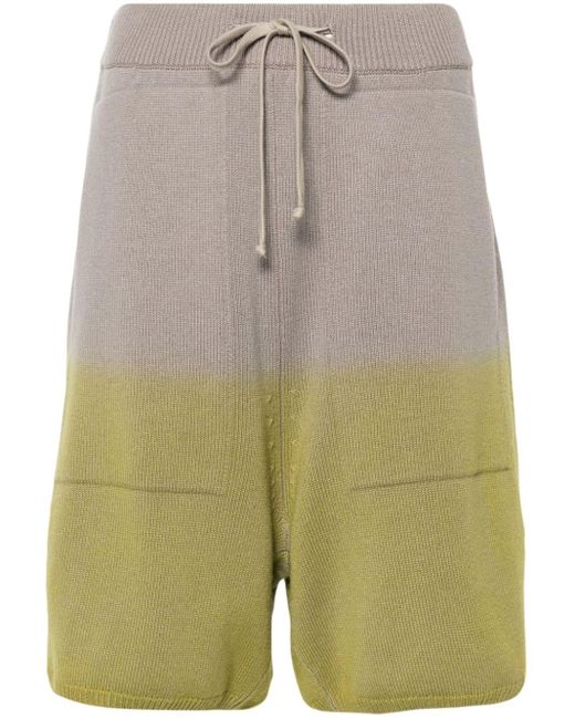 Moncler Natural X Rick Owens Knitted Shorts