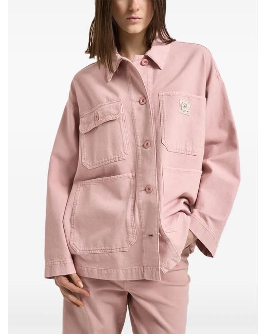Weekend by Maxmara Pink Manteau À Poches Plaquées