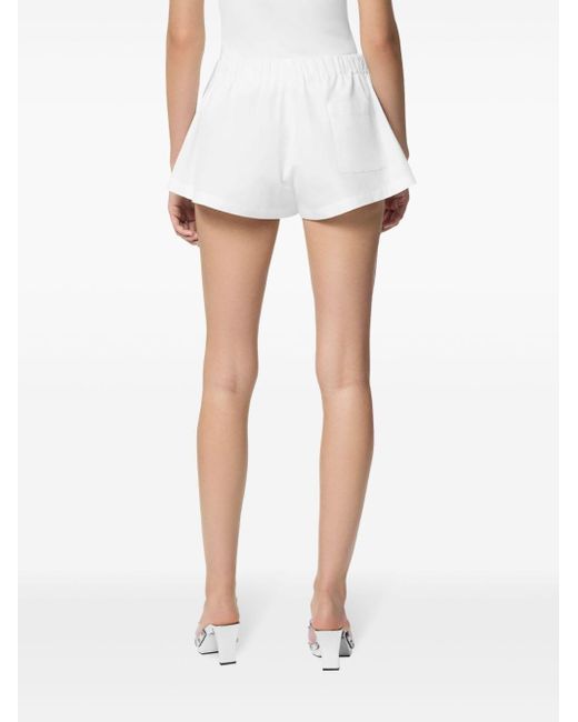 Versace White Sangallo-embroidered Boxer Shorts