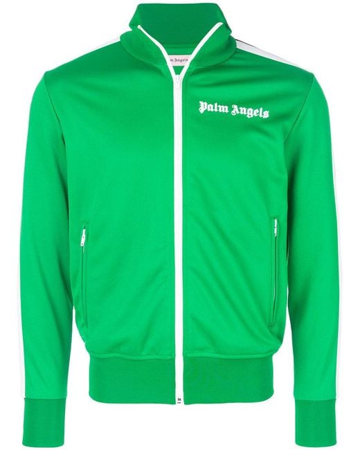 Palm Angels Classic Track Jacket in Green for Men | Lyst