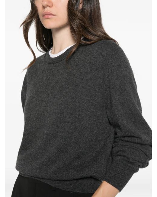 Lisa Yang Black Crew-Neck Sweater