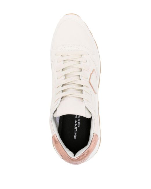 Philippe Model Tropez Haute Sneakers in het White