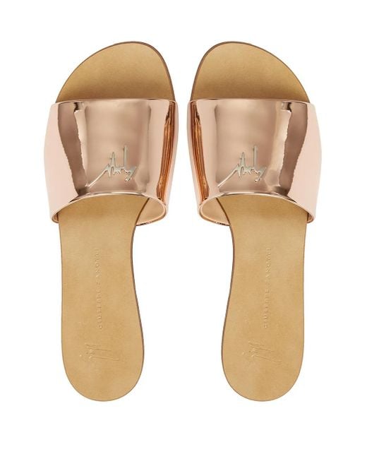 Giuseppe Zanotti Pink Shirley Metallic Sandals