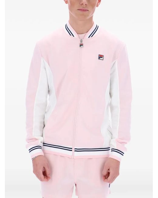 Fila Settanta Baseball Sweater in het Pink voor heren