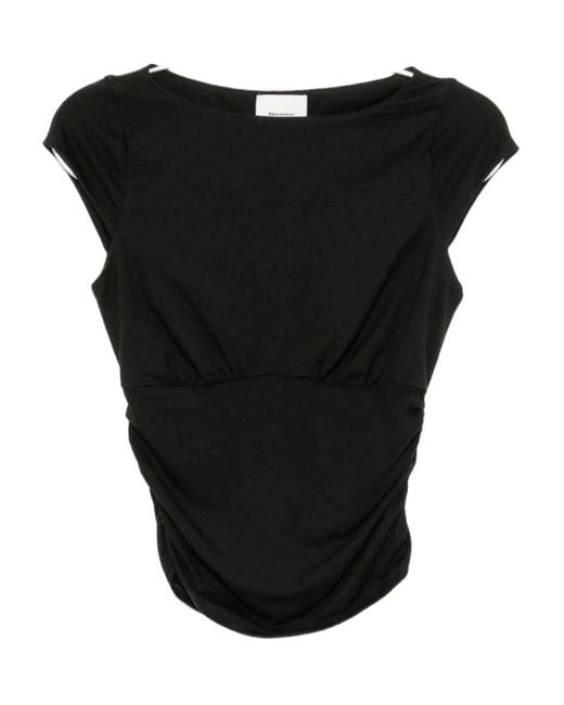 Reformation Black Madelyn Top