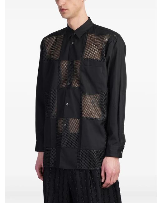 Comme des Garçons Black Button-Down Shirt for men