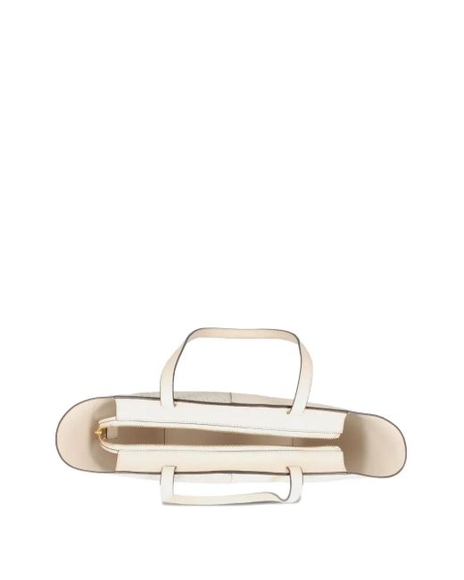 MICHAEL Michael Kors White Monogram Panel Tote Bag