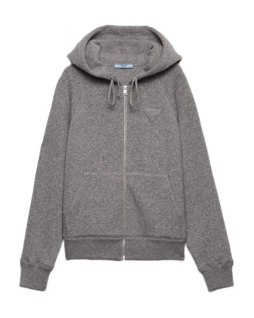 Prada Gray Tanktop mit Kapuze
