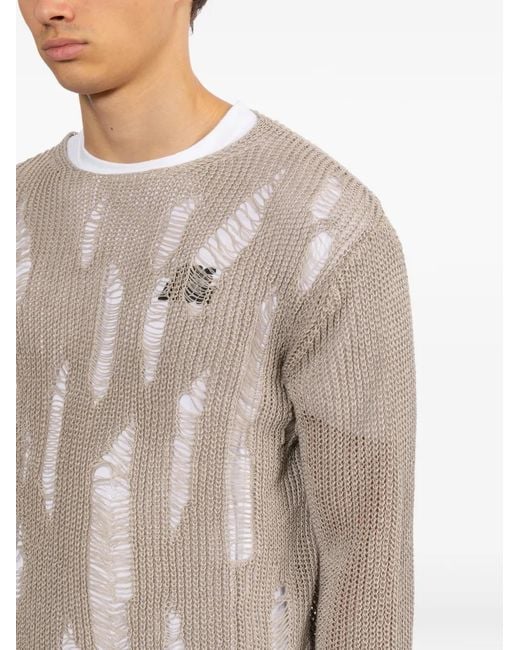 Pull À Effet Usé Comme des Garçons pour homme en coloris Natural
