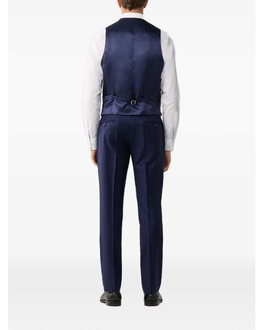 Hackett Blue V-Neck Waistcoat for men
