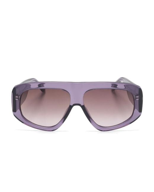 The Attico Purple Sonnenbrille Mit Oversized-Gestell