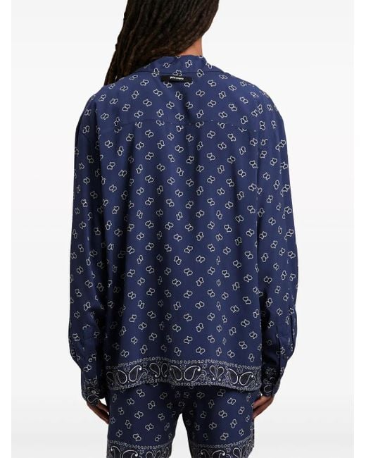 Palm Angels Blue Shirts for men