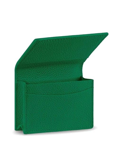 Maison De Sabre Green Leather Card Case