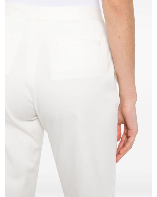 Fabiana Filippi White High Waisted Trousers