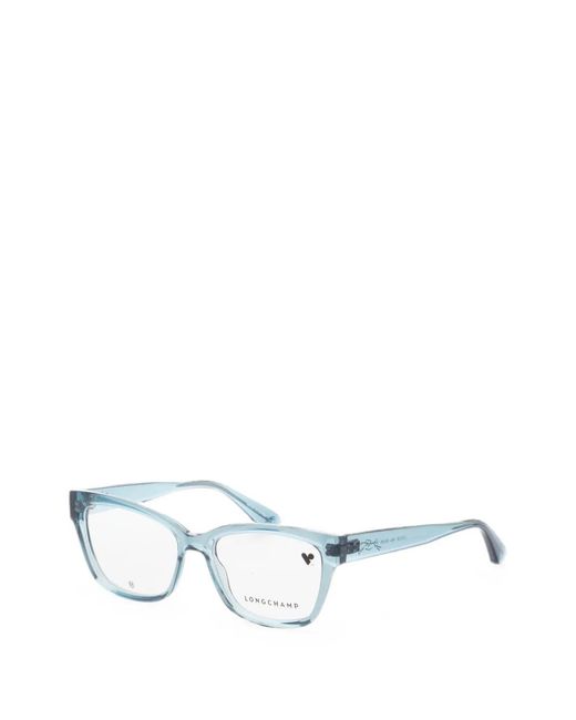 Longchamp Blue Transparent Cat-Eye Glasses