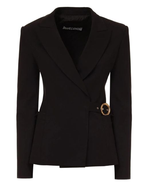 Just Cavalli Black Single-Breasted Jacket