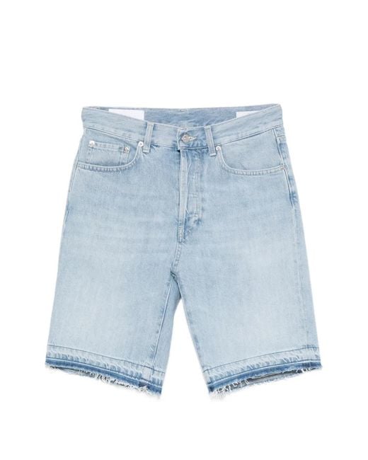 Dondup Blue Frayed Shorts