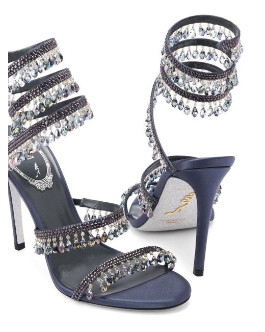 Rene Caovilla White 105Mm Chandelier Sandals