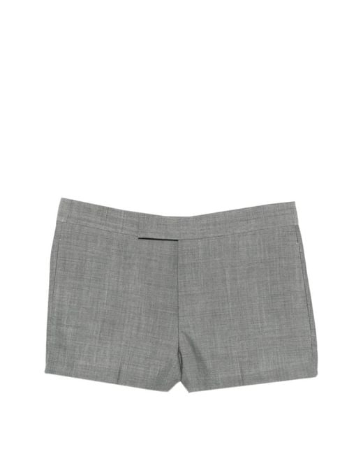 SAPIO Gray Slub-Texture Shorts