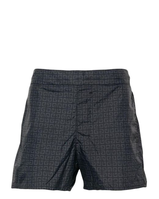 Givenchy Black 4g-motif Swim Shorts for men