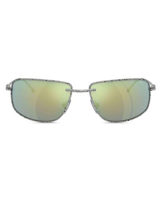 DIESEL Green Rectangle-frame Sunglasses
