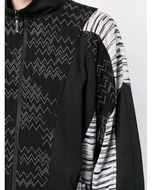 Chaqueta Zig Zag con cremallera Missoni de hombre de color Black